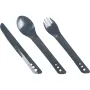 Набір приборів для їжі Lifeventure Ellipse Cutlery graphite темно-сірий