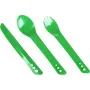 Набір приборів для їжі Lifeventure Ellipse Cutlery green зелений
