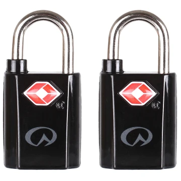 Замок Lifeventure TSA Mini Padlocks 2-Pack black чорний