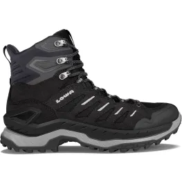 Черевики чоловічі LOWA Innovo GTX MID black-grey чорно-сірі