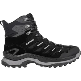 Черевики чоловічі LOWA Innovo GTX MID black-grey чорно-сірі