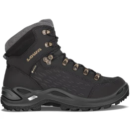 Черевики LOWA Renegade Warm GTX MID W жіночі black-champagne чорні