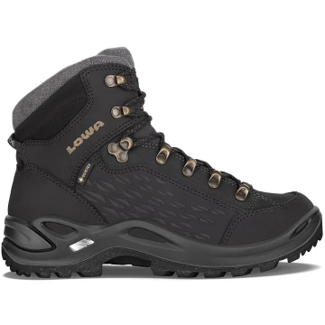 Черевики LOWA Renegade Warm GTX MID W жіночі black-champagne чорні