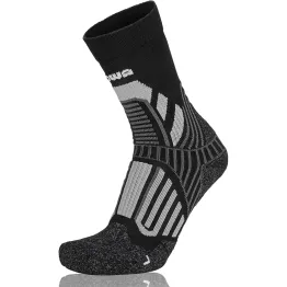 Шкарпетки LOWA Mountaineering black-grey чорно-сірі