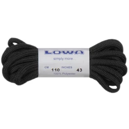 Шнурки LOWA ATC Lo 110 cm black-black чорні
