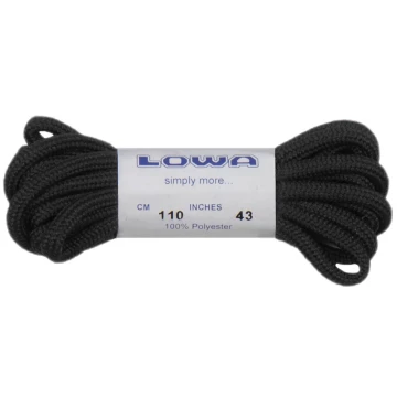 Шнурки LOWA ATC Lo 110 cm black-black чорні