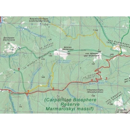 Туристична карта Стежки та мапи Мармароси ламінована