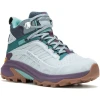 Черевики Merrell Moab Speed 2 LTR MID WP Wmn жіночі highrise блакитні