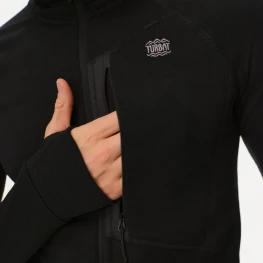 Флісова кофта Turbat Ilma Hood Mns чоловіча jet black чорна