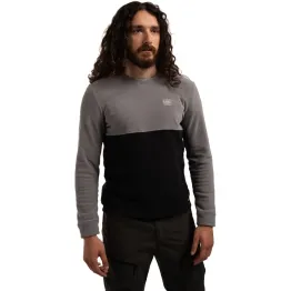 Флісова кофта Turbat Scout Mns чоловіча black/cloudburst grey чорна/сіра