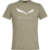 Футболка Salewa Solidlogo Dri-Release чоловіча 7180 бежева