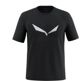 Футболка Salewa Solidlogo Dri-Release чоловіча 0910 чорна