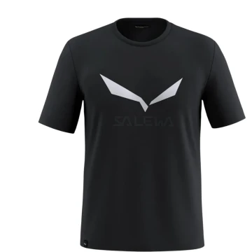 Футболка Salewa Solidlogo Dri-Release чоловіча 0910 чорна