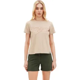 Футболка Turbat Geometria Wmn жіноча light taupe бежева