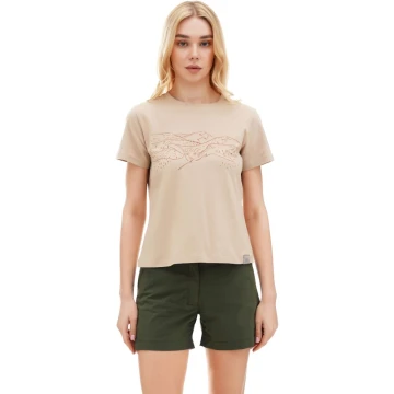 Футболка Turbat Geometria Wmn жіноча light taupe бежева