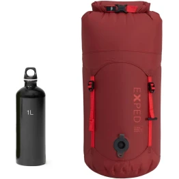 Гермомішок Exped Drybag Versa Telecompression 13 L burgundy бордовий