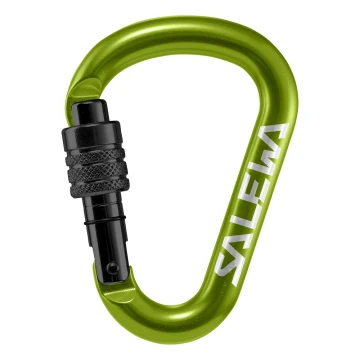 Карабін Salewa HMS Screw G2 Small Black Green зелений