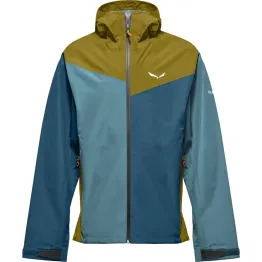 Куртка Salewa Puez Aqua 4 PTX 2.5L Mns чоловіча 5B12 оливкова/синя