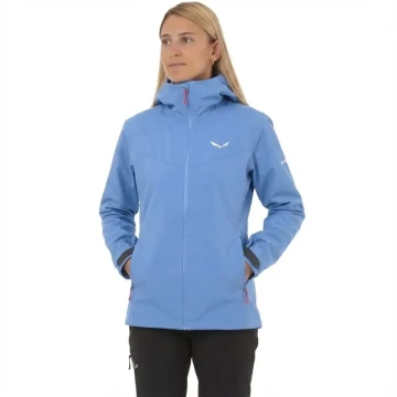 Куртка Salewa Puez Aqua 4 PTX 2.5L Wms 3150 блакитна жіноча