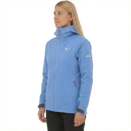 Куртка Salewa Puez Aqua 4 PTX 2.5L Wms 3150 блакитна жіноча