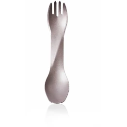 Ложко-виделка Humangear GoBites Ti-Uno Titanium сіра