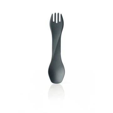Ложко-виделка Humangear GoBites Uno dark grey темно-сіра