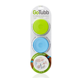 Набір контейнерів Humangear GoTubb 3-Pack Medium білий/зелений/блакитний