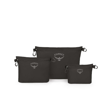 Набір органайзерів Osprey Ultralight Zipper Sack Set black чорний Набір органайзерів Osprey Ultralight Zipper Sack Set black чорний