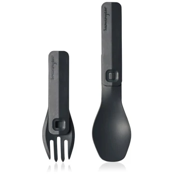 Набір приборів для їжі Humangear GoBites Click сірий
