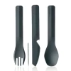 Набір приборів для їжі Humangear GoBites Trio сірий
