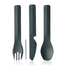 Набір приборів для їжі Humangear GoBites Trio сірий
