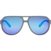 Окуляри GOG Rayo Cat.3 matt grey/black/reflex blue сірі/чорні