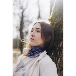 Пов'язка Turbat Scarf унісекс forest eyes фіолетова