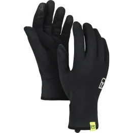 Рукавиці Ortovox 185 Rock'N'Wool Glove Liner M чоловічі black raven чорні