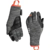 Рукавиці Ortovox Fleece Light Glove Wmn жіночі black steel blend сірі Рукавиці Ortovox Fleece Light Glove Wmn жіночі black steel blend сірі
