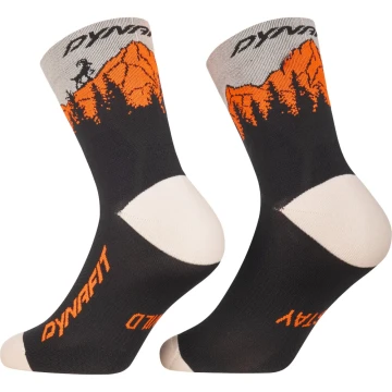 Шкарпетки Dynafit Traverse Mid SK 0911 чорно-оранжеві