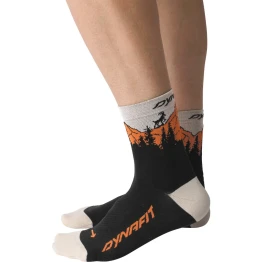 Шкарпетки Dynafit Traverse Mid SK 0911 чорно-оранжеві