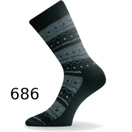 Шкарпетки Lasting TWP чорні/сірі