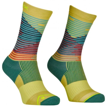 Шкарпетки Ortovox All Mountain Mid Socks Wms жіночі wabisabi зелені/сині