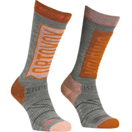 Шкарпетки Ortovox Free Ride Long Socks Wms жіночі autumn leaves сірі/оранжеві
