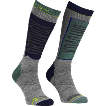 Шкарпетки Ortovox Free Ride Long Socks Mns чоловічі arctic grey сірі/зелені Шкарпетки Ortovox Free Ride Long Socks Mns чоловічі arctic grey сірі/зелені