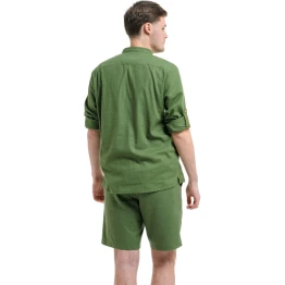 Сорочка Turbat Madeira Hemp Mns чоловіча bronze green зелена