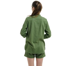 Сорочка Turbat Madeira Hemp Wmn жіноча bronze green зелена