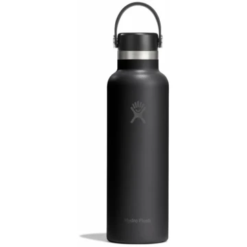 Термопляшка Hydro Flask 600 ml Standard Flex Cap black чорна