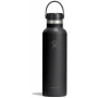 Термопляшка Hydro Flask 600 ml Standard Flex Cap black чорна