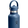 Термопляшка Hydro Flask 600 ml Standard Flex Straw Cap harbor blue темно-синя