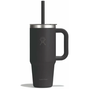 Термогорнятко Hydro Flask 700 ml Travel Tumbler Clear Lid black чорне Термогорнятко Hydro Flask 700 ml Travel Tumbler Clear Lid black чорне