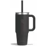 Термогорнятко Hydro Flask 700 ml Travel Tumbler Clear Lid black чорне