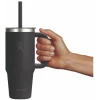 Термогорнятко Hydro Flask 700 ml Travel Tumbler Clear Lid black чорне Термогорнятко Hydro Flask 700 ml Travel Tumbler Clear Lid black чорне