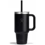 Термогорнятко Hydro Flask 950 ml Travel Tumbler Clear Lid black чорне